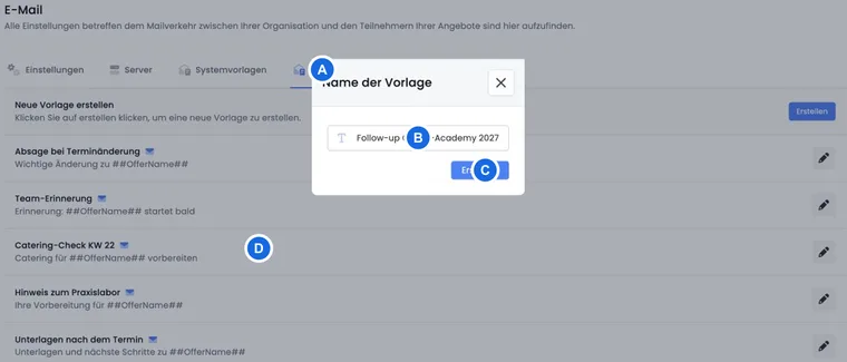 Eigene E-Mail-Vorlagen erstellen