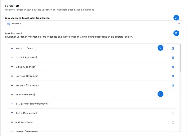Spracheinstellungen in edoobox V2