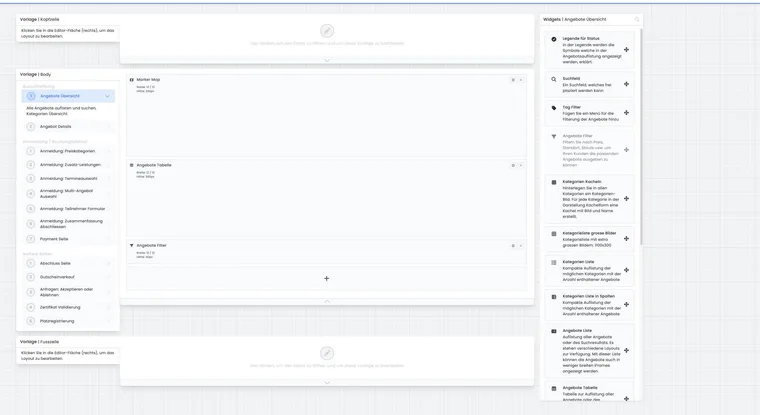 Aktueller Design Manager auf einem grossen Bildschirm