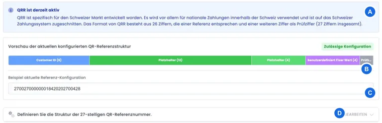 QRR-Hinweis, Referenzstruktur und Beispielreferenz