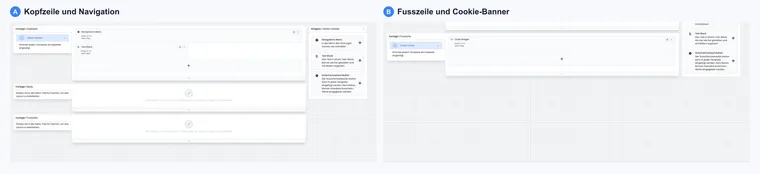 Kopfzeile und Fusszeile im Design Manager